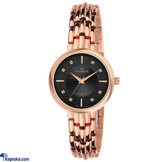 WINSOR FLR10STL ROSE GOLD STRAP BLACK DIAL LADIES WATCH  Online for none