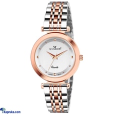 WINSOR PTL02 TWO TONE ROSE GOLD WHITE DIAL LADIES WATCH  Online for none