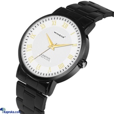 WINSOR 1337 BLACK CHAIN WHITE DIAL GENTS WATCH  Online for none