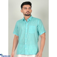 SIGNATURE MEN`S LINEN SHORT SLEEVE SHIRT  Online for none