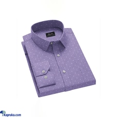 SIGNATURE MEN`S SLIM FIT PURPLE COLOUR FORMAL LONG SLEEVE SHIRT  Online for none