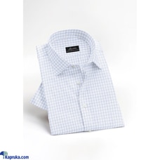 SIGNATURE FORMAL CHECK SLIM FIT BLUE COLOUR SHORT SLEEVE SHIRT  Online for none