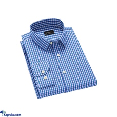 SIGNATURE FORMAL CHECK TALOR FIT BLUE COLOUR LONG SLEEVE SHIRT  Online for none