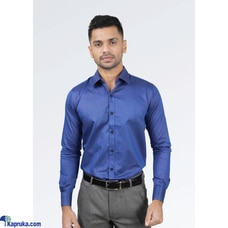 SIGNATURE ITALIANO DARK BLUE BUTTON LONG SLEEVE SHIRT  Online for none