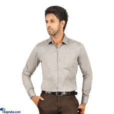 SIGNATURE MEN`S GREY COLOR FORMAL LONG SLEEVE SHIRT  Online for none