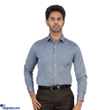 SIGNATURE FORMAL BLUE COLOR TAILOR FIT LONG SLEEVE SHIRT  Online for none