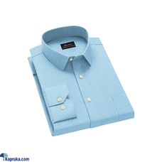 SIGNATURE FORMAL BLUE COLOR SLIM FIT SHIRT LONG SLEEVE SHIRT  Online for none