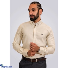 SIGNATURE CASUAL BEIGE COLOR LONG SLEEVE SHIRT  Online for none