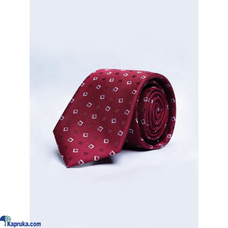 SIGNATURE PRINTED MAROON COLOR SLIM TIE  Online for none