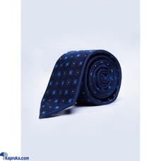 SIGNATURE PRINTED BLUE COLOR SLIM TIE  Online for none