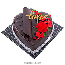 Heart Chocolate Gateau  Online for cakes