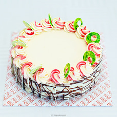 Cinnamon Red Cashew Blanc Ribbon Cake Buy Cake Delivery Online for specialGifts