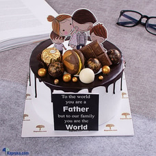 Father`s Sweet Family Cake Buy fathers day Online for specialGifts