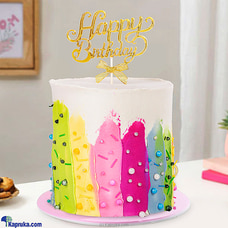 Happy Birthday Radiant Magic Ribbon Cake  Online for cakes