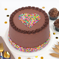 Sprinkle Heart Chocolate Delight Cake Buy Cake Delivery Online for specialGifts