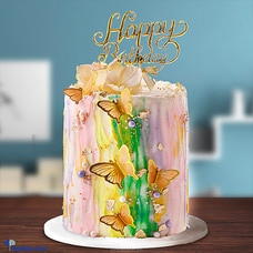 Butterfly Rainbow Ribbon Bliss Cake  Online for none