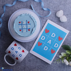 Dad`s Perfect Gift Combo With Bento Cake, Greeting Card and Mug Bundle Buy fathers day Online for specialGifts