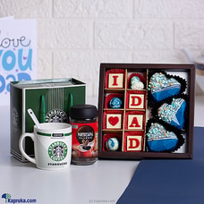 Dad`s Coffee Trio - Starbucks Coffee Mug With NESCAFÉ Classic 50g Jar And Java Chocolate Buy Gift Sets Online for specialGifts