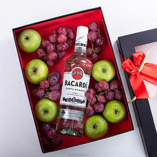 Fruit Party Hamper With Bacardi Buy Order Liquor Online For Delivery in Sri Lanka Online for specialGifts