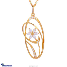 MALLIKA HEMACHANDRA 22kt Gold Pendant Set With Cubic Zirconia (P1244/1) Buy Jewellery Online for specialGifts