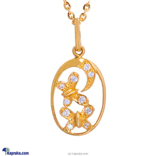 MALLIKA HEMACHANDRA 22kt Gold Pendant Set With Cubic Zirconia (P1299/2) Buy Jewellery Online for specialGifts