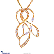 MALLIKA HEMACHANDRA 22kt Gold Pendant Set With Cubic Zirconia (P1336/1) Buy Jewellery Online for specialGifts