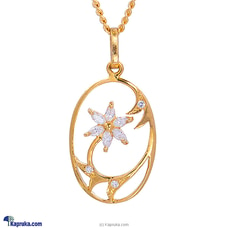 MALLIKA HEMACHANDRA 22kt Gold Pendant Set With Cubic Zirconia (P1368/1) Buy Jewellery Online for specialGifts