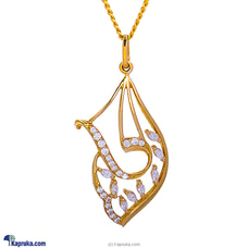 MALLIKA HEMACHANDRA 22kt Gold Pendant Set With Cubic Zirconia (P2201/1) Buy Jewellery Online for specialGifts