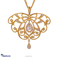 MALLIKA HEMACHANDRA 22kt Gold Pendant Set With Cubic Zirconia (P2240/1) Buy Jewellery Online for specialGifts