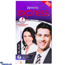 RESTORIA EXPRESS 5 MIN HAIR DYE BLACK - AMMONIA FREE Buy Cosmetics Online for specialGifts