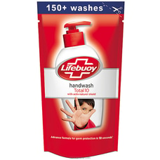 Lifebuoy Hand Wash Total 10 Pouch 180ml - Cleansers  Online for none