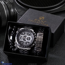 Wrist Wear Wonders Silver Belt Three Dial Watch Set Buy Jewellery Online for specialGifts