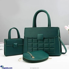 Ultimate Hand Bag Combo 3PCS - Dark Green Buy Fashion | Handbags | Shoes | Wallets and More at Kapruka Online for specialGifts