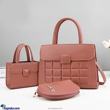 Ultimate Hand Bag Combo 3PCS - Pink Buy Fashion | Handbags | Shoes | Wallets and More at Kapruka Online for specialGifts