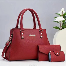 FASHION HAND BAGS 3PCS - RED Buy Fashion | Handbags | Shoes | Wallets and More at Kapruka Online for specialGifts