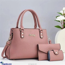 FASHION HAND BAGS 3PCS - SALMON PINK Buy Fashion | Handbags | Shoes | Wallets and More at Kapruka Online for specialGifts