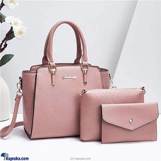 Ultimate Femme Trio Hand Bag 3PCS - Pink at Kapruka Online