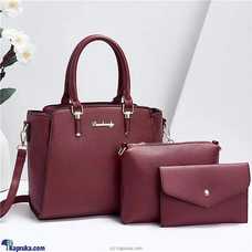 Ultimate Femme Trio Hand Bag 3PCS - Red Buy Fashion | Handbags | Shoes | Wallets and More at Kapruka Online for specialGifts