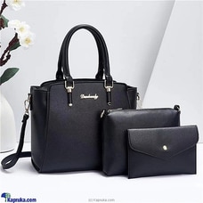 Ultimate Femme Trio Hand Bag 3PCS - Black Buy Fashion | Handbags | Shoes | Wallets and More at Kapruka Online for specialGifts