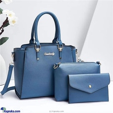 Ultimate Femme Trio Hand Bag 3PCS - Blue Buy Fashion | Handbags | Shoes | Wallets and More at Kapruka Online for specialGifts