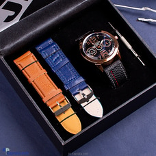 Gents Bronze Dial Watch With Dual Interchangeable Straps  Online for none