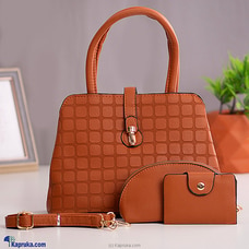 Satchel Trio Handbag 3PCS - Brown Buy Fashion | Handbags | Shoes | Wallets and More at Kapruka Online for specialGifts