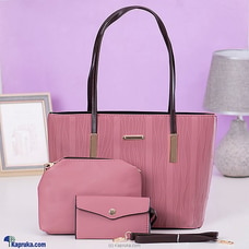 NEW LUXURY SHOULDER HANDBAG TOP HANDLE SATCHEL BAGS PURSE SET 3PCS-PINK Buy NA Online for specialGifts