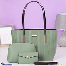 NEW LUXURY SHOULDER HANDBAG TOP HANDLE SATCHEL BAGS PURSE SET 3PCS-GREEN Buy Fashion | Handbags | Shoes | Wallets and More at Kapruka Online for specialGifts