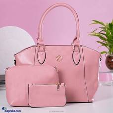 REESE SATCHEL SHOULDER HANDBAG TOP HANDLE SATCHEL BAGS PURSE SET 3PCS - Pink Buy Fashion | Handbags | Shoes | Wallets and More at Kapruka Online for specialGifts