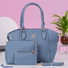 REESE SATCHEL SHOULDER HANDBAG TOP HANDLE SATCHEL BAGS PURSE SET 3PCS - Light Blue Buy Fashion | Handbags | Shoes | Wallets and More at Kapruka Online for specialGifts