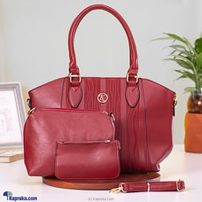 PREMIUM TRIO SHOULDER HANDBAG 3PCS SET - MAROON Buy Fashion | Handbags | Shoes | Wallets and More at Kapruka Online for specialGifts