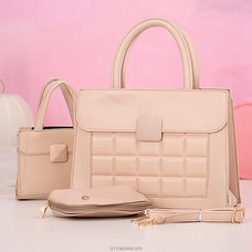 Ultimate Hand Bag Combo 3PCS - Beige Buy Fashion | Handbags | Shoes | Wallets and More at Kapruka Online for specialGifts