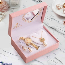 Fashion Jewelry Set With Gold Color Doted Line Belt Watch Buy Jewellery Online for specialGifts