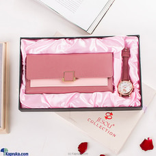 Ladies Gift Set With Wallet - Cherry  Online for none